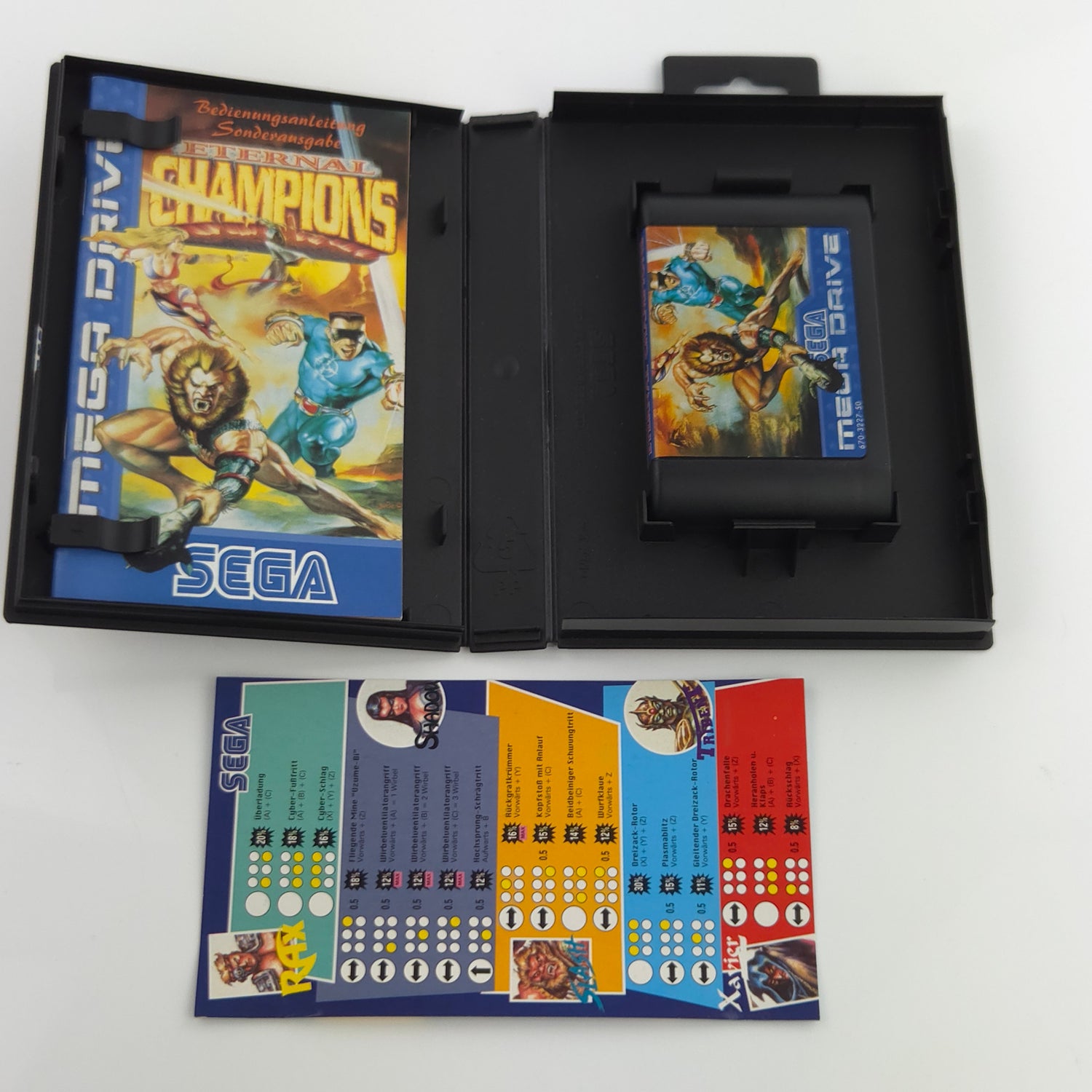 Sega Mega Drive Spiel : Eternal Champions - Modul Anleitung OVP / PAL MD