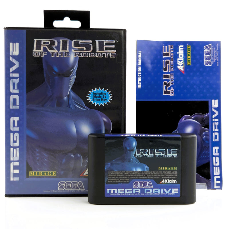 Sega Mega Drive Spiel : Rise of the Robots - Modul Anleitung OVP / PAL MD