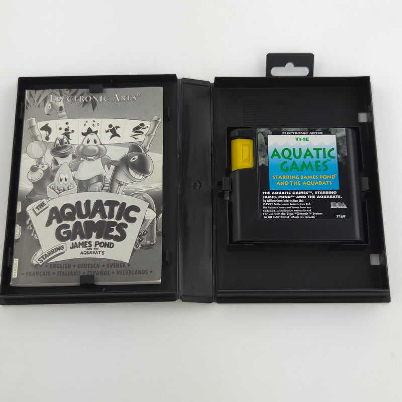 Sega Mega Drive Spiel : Aquatic Games starring James Pond - Modul Anleitung OVP