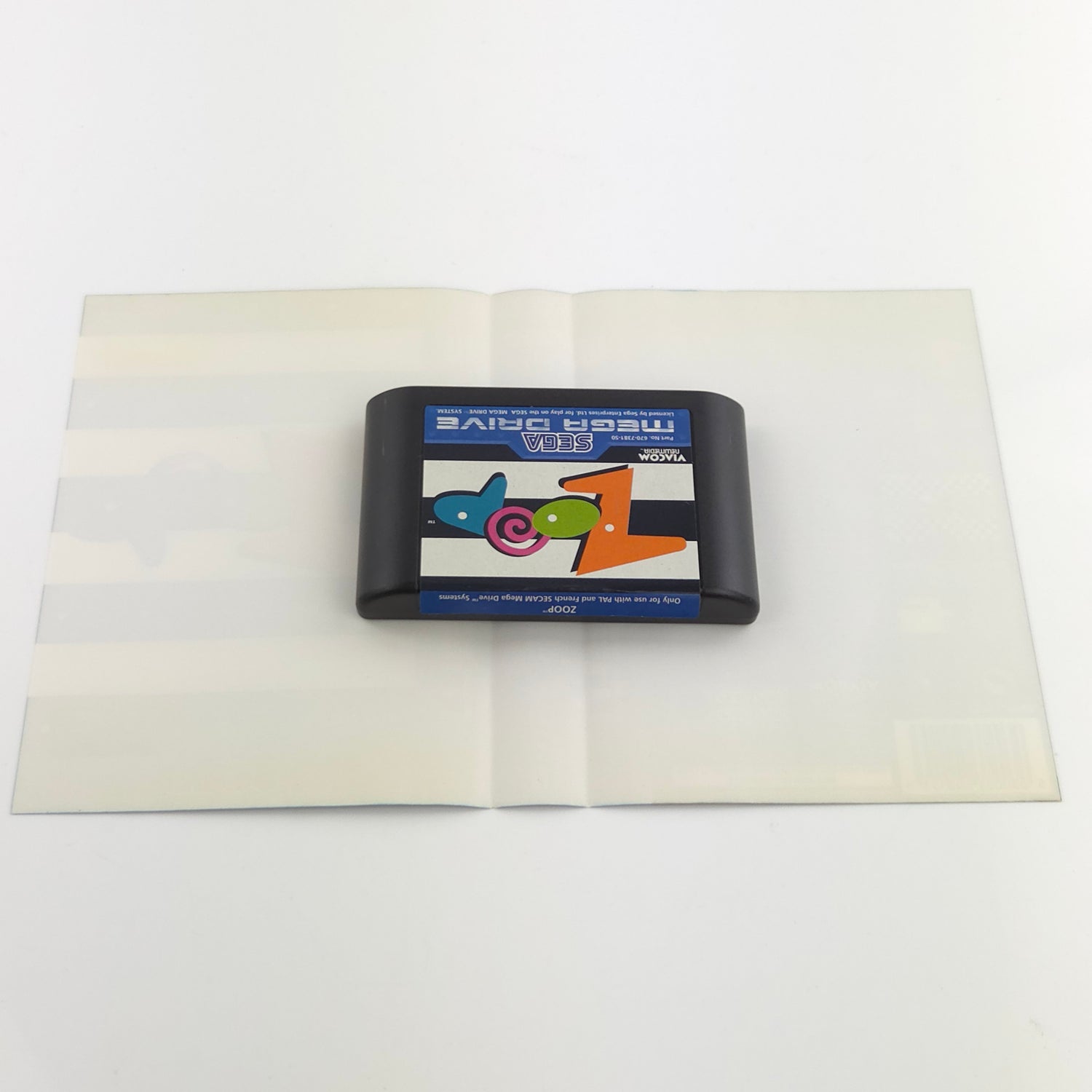 Sega Mega Drive Spiel : Zoop - Modul Anleitung OVP MD PAL