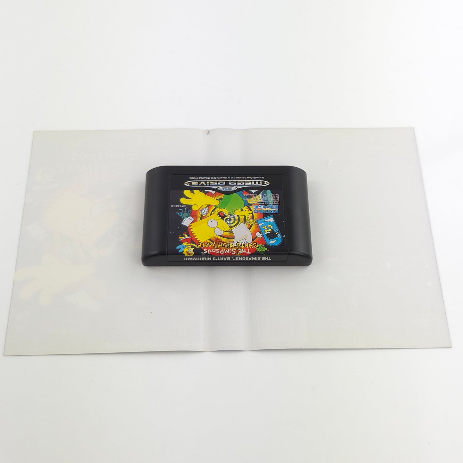 Sega Mega Drive Spiel : The Simpsons Bart´s Nightmare - Modul Anleitung OVP