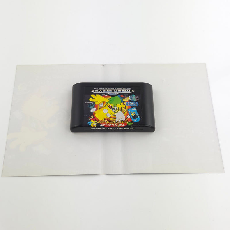 Sega Mega Drive Spiel : The Simpsons Bart´s Nightmare - Modul Anleitung OVP