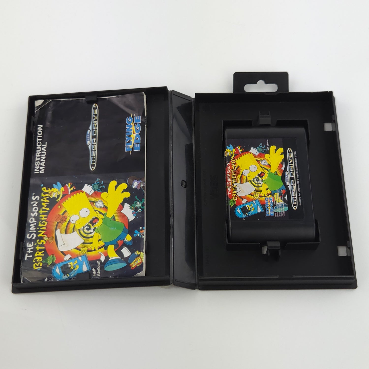 Sega Mega Drive Spiel : The Simpsons Bart´s Nightmare - Modul Anleitung OVP