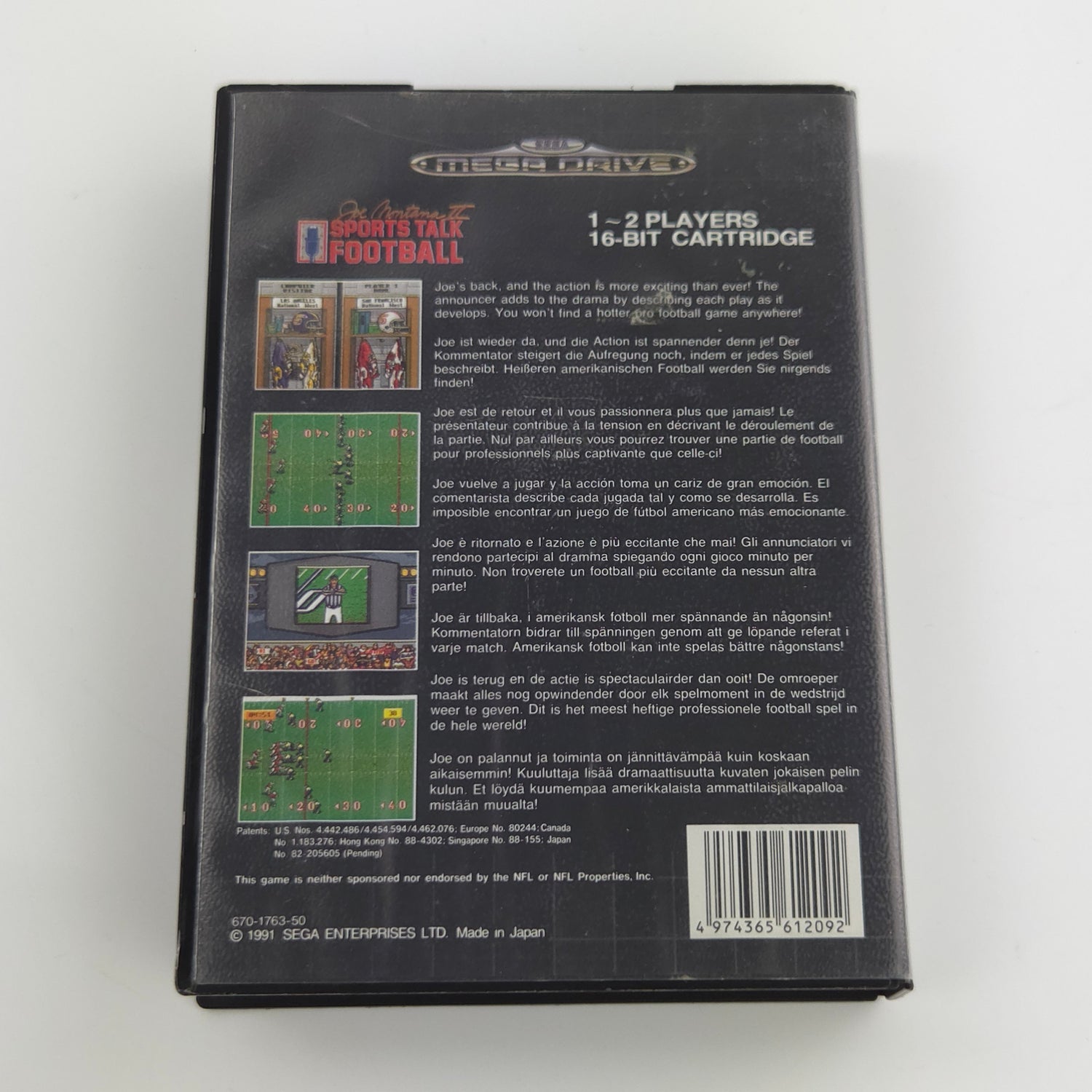 Sega Mega Drive Spiel : Joe Montana II Sports Talk Football - MD OVP PAL
