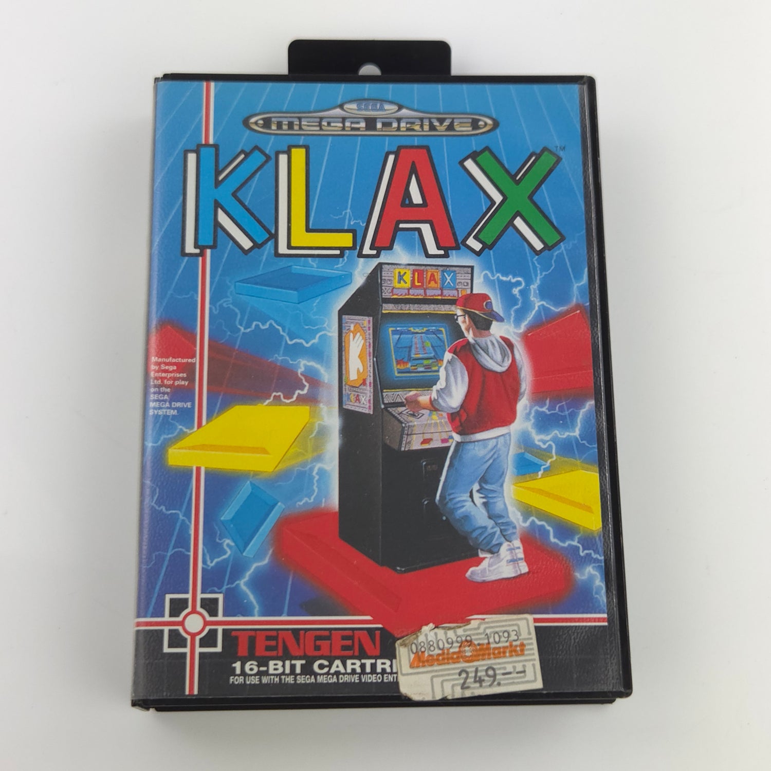 Sega Mega Drive Spiel : KLAX - MD Modul Anleitung OVP / PAL Game Tengen