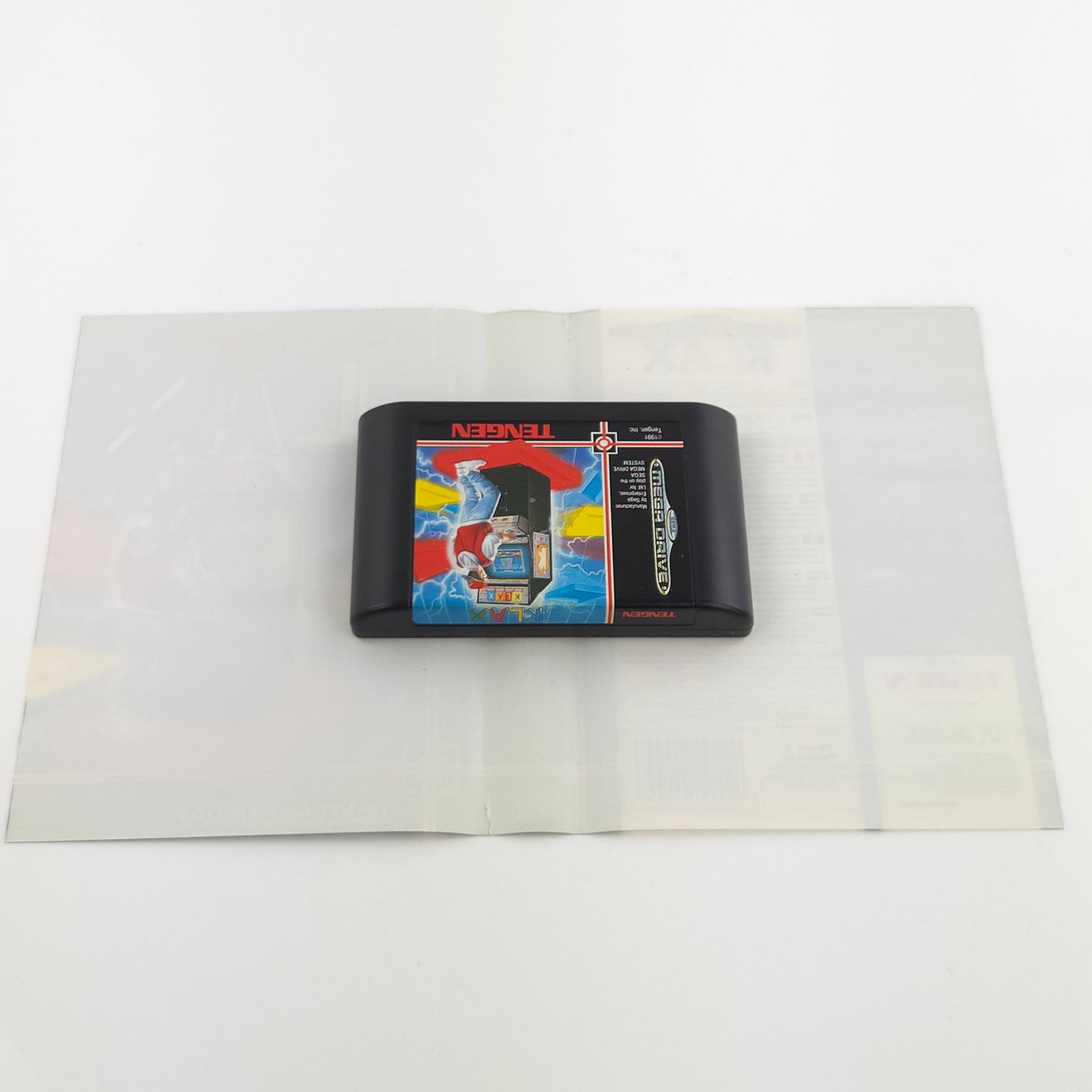Sega Mega Drive Spiel : KLAX - MD Modul Anleitung OVP / PAL Game Tengen
