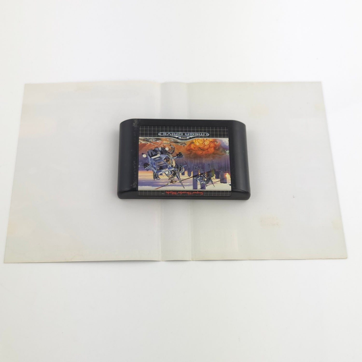 Sega Mega Drive Spiel : Super Thunder Blade - Modul Anleitung OVP / MD PAL Game