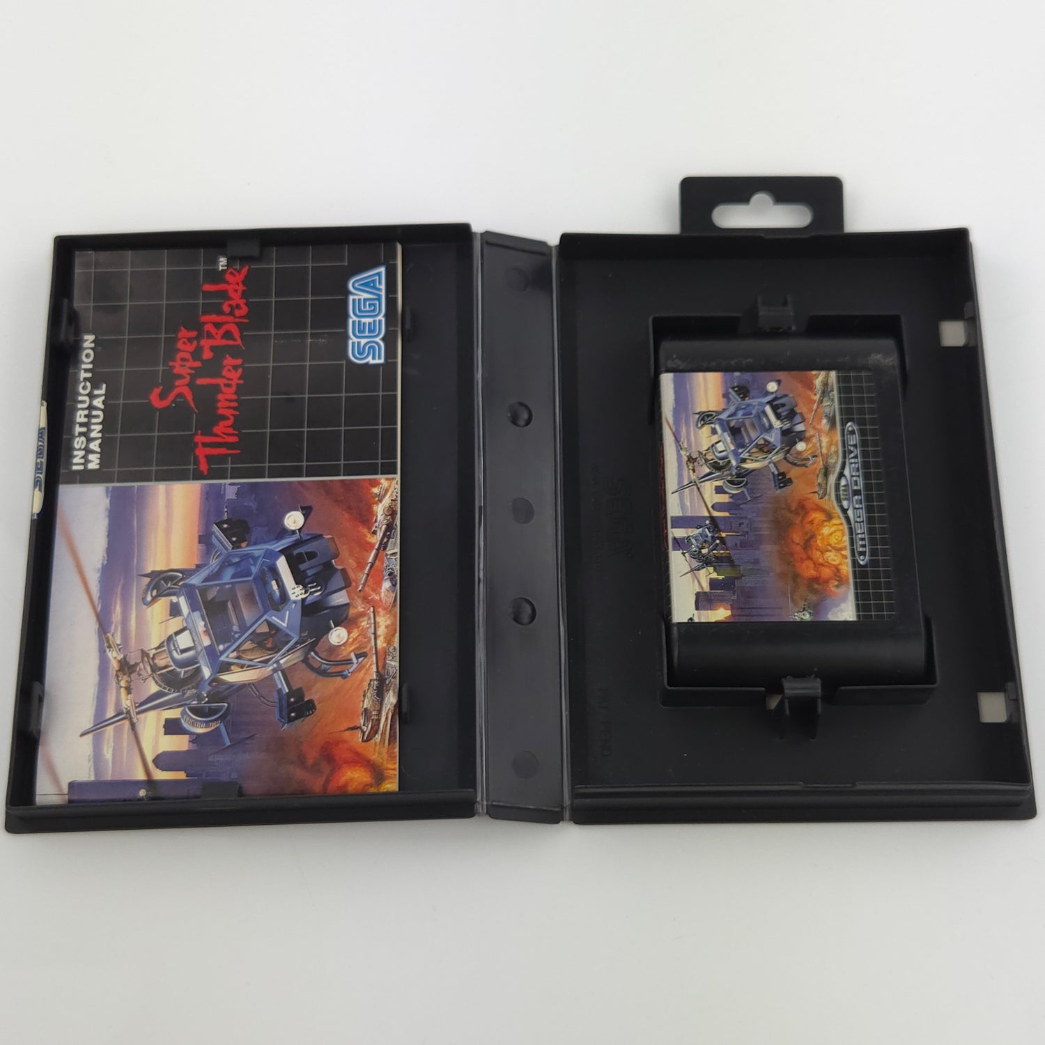 Sega Mega Drive Spiel : Super Thunder Blade - Modul Anleitung OVP / MD PAL Game