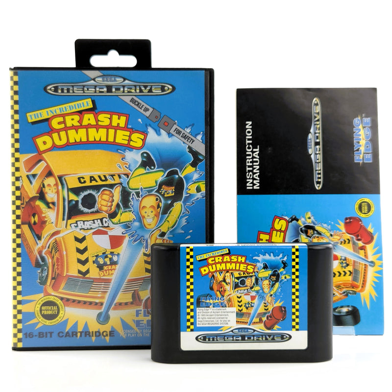 Sega Mega Drive Spiel : The Incredible Crash Dummies - Modul Anleitung OVP PAL