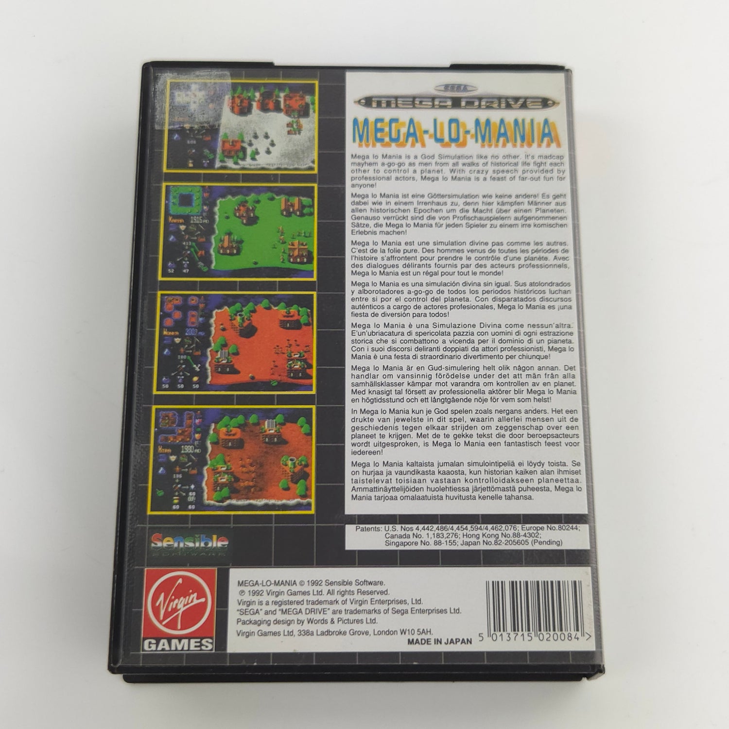Sega Mega Drive Spiel : Mega-Lo-Mania - Modul Anleitung OVP PAL MD