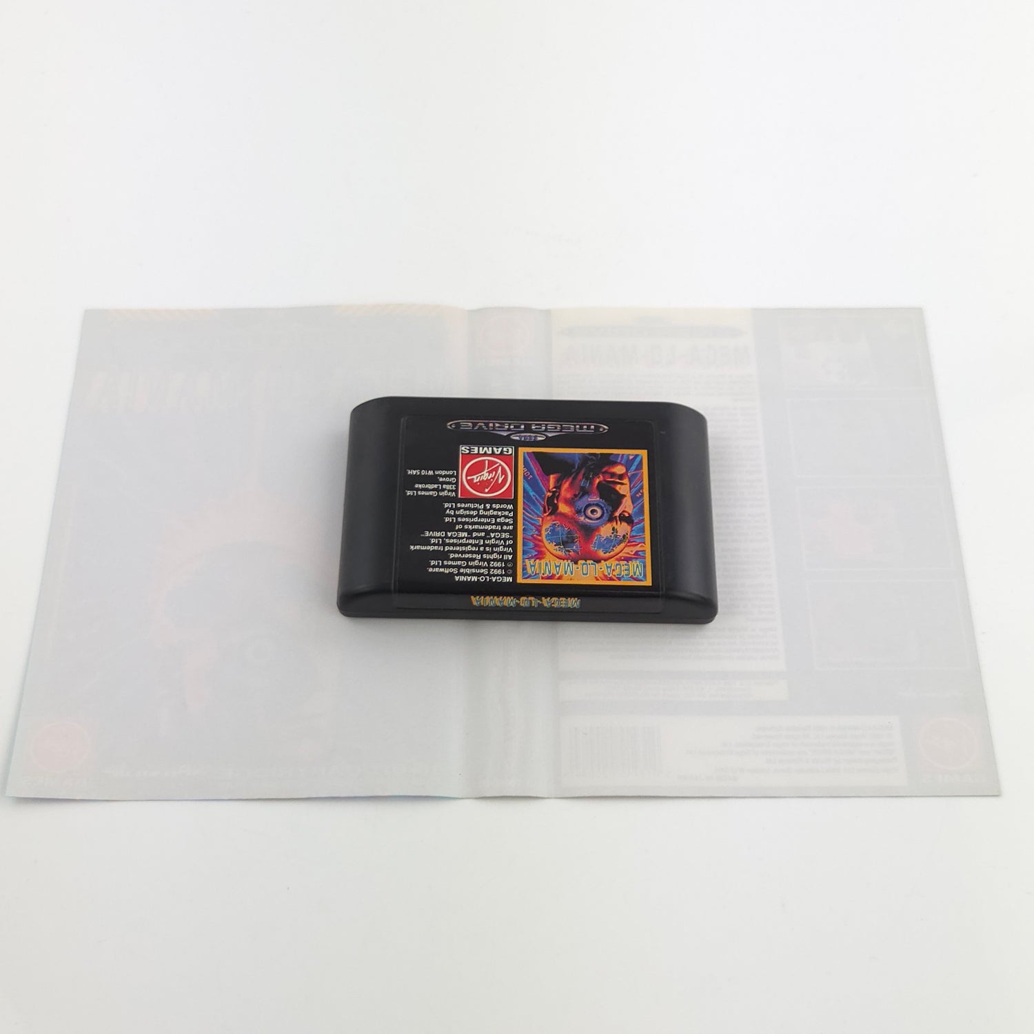 Sega Mega Drive Spiel : Mega-Lo-Mania - Modul Anleitung OVP PAL MD