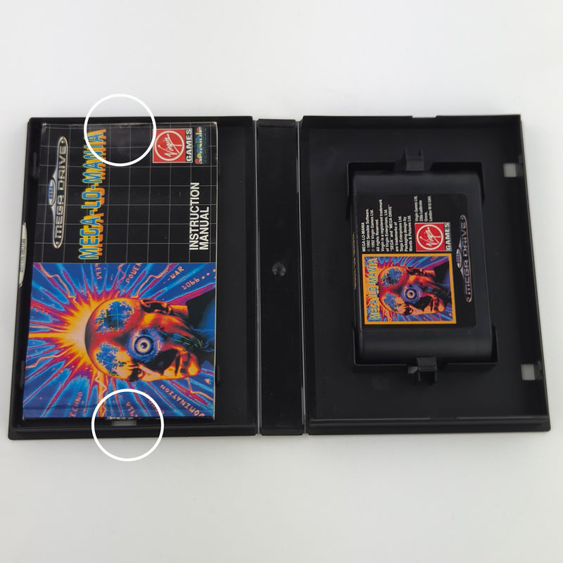 Sega Mega Drive Spiel : Mega-Lo-Mania - Modul Anleitung OVP PAL MD