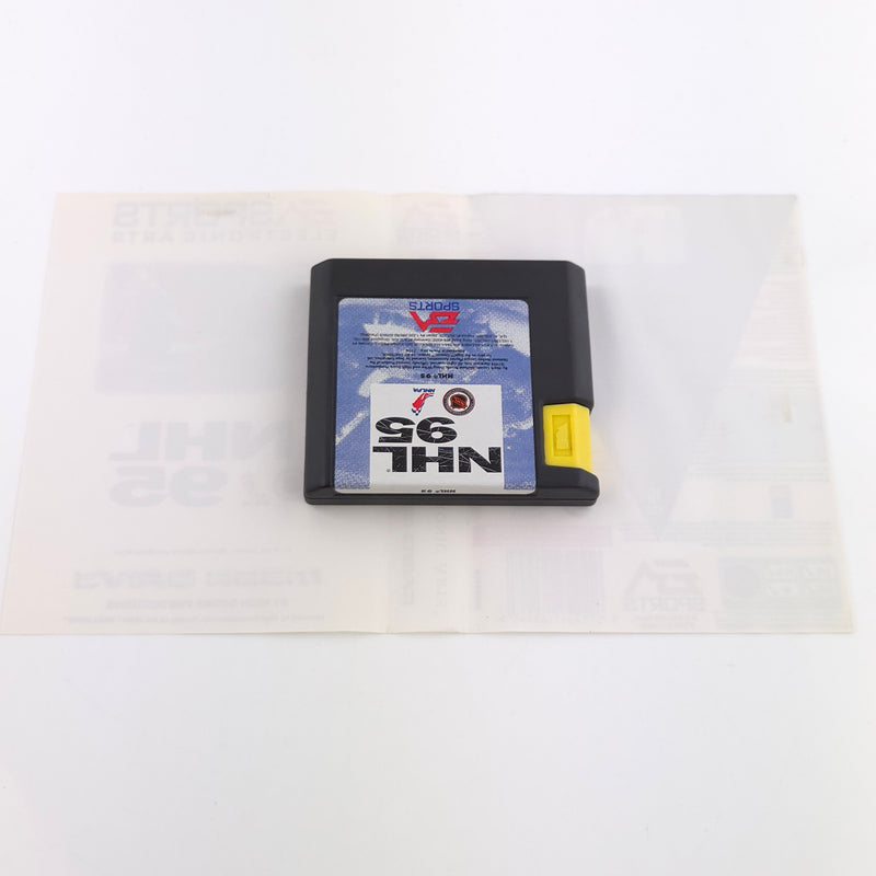 Sega Mega Drive Spiel : NHL 95 Icehockey - Modul Anleitung OVP PAL MD