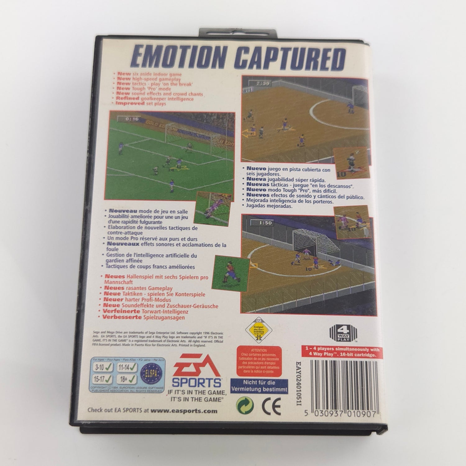 Sega Mega Drive Spiel : FIFA 97 - Modul Anleitung OVP PAL MD Fußball