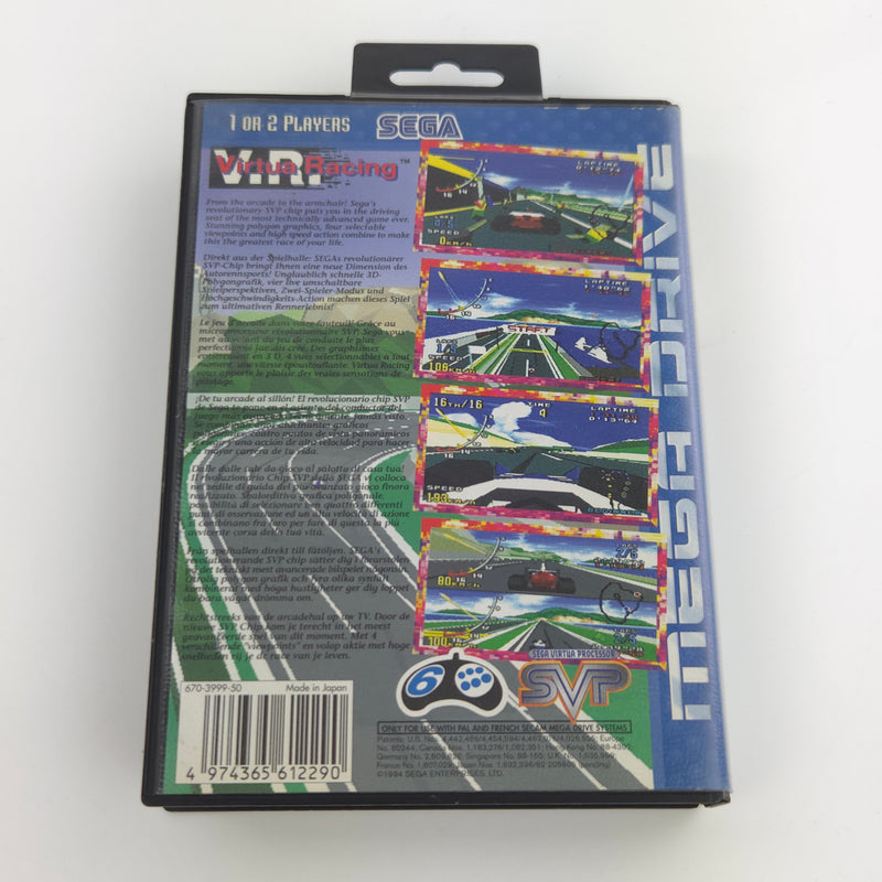 Sega Mega Drive Spiel : V.R. Virtua Racing - Modul Anleitung OVP PAL MD