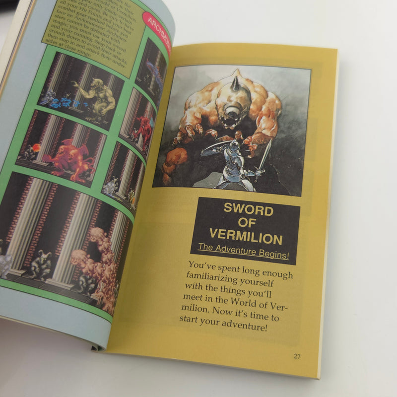 Sega Mega Drive Spiel : Sword of Vermillion + Hintbook - Modul Anleitung OVP