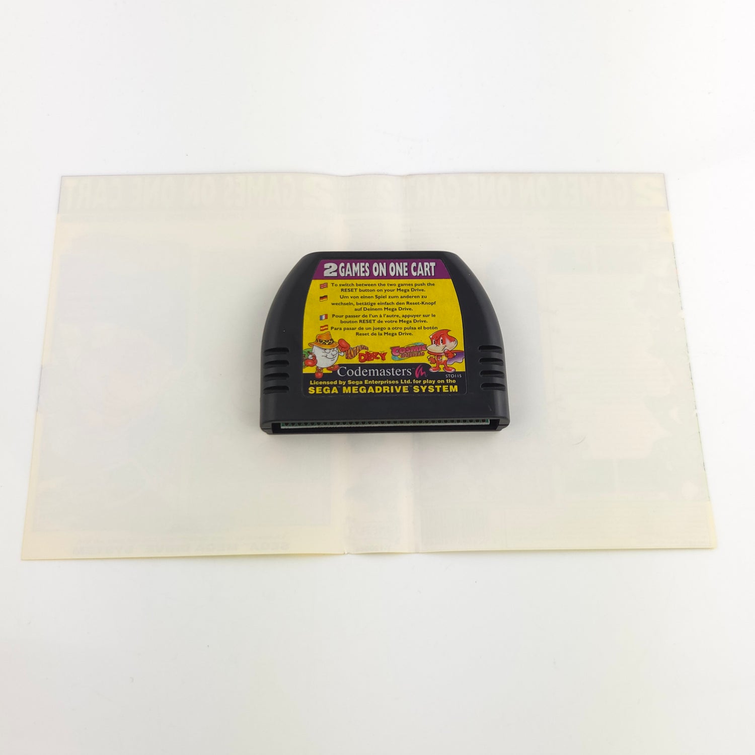 Sega Mega Drive Spiel : Fantastic Dizzy + Cosmic Spacehead - Modul Anleitung OVP