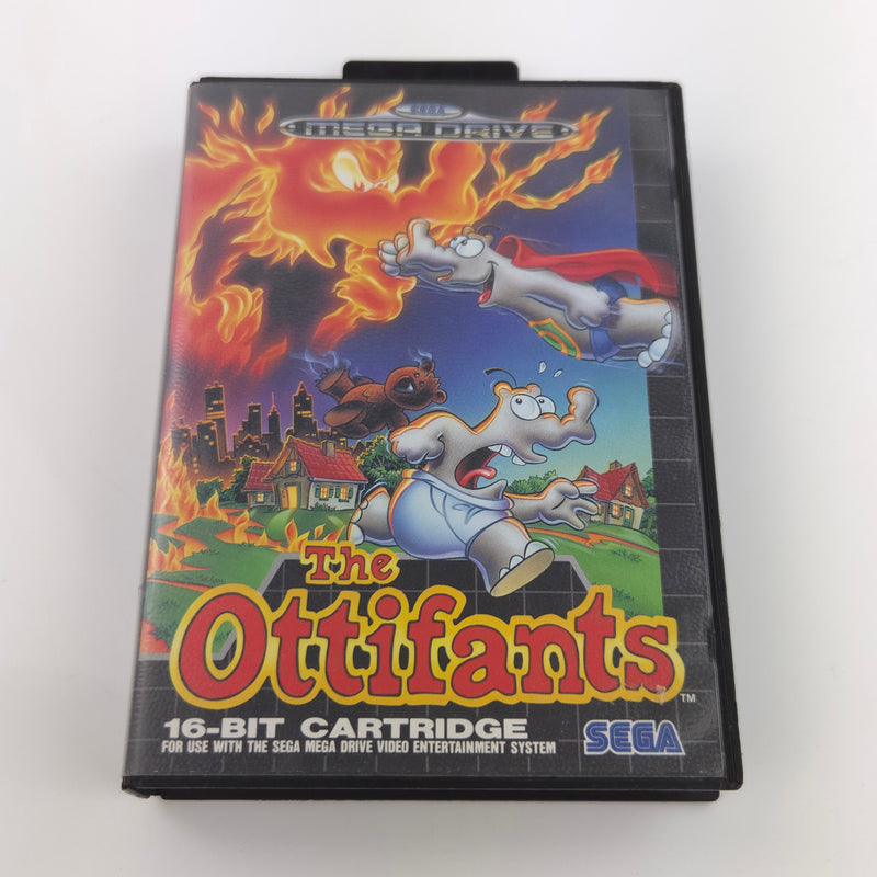 Sega Mega Drive Spiel : The Ottifants - Modul Anleitung OVP / MD PAL Game