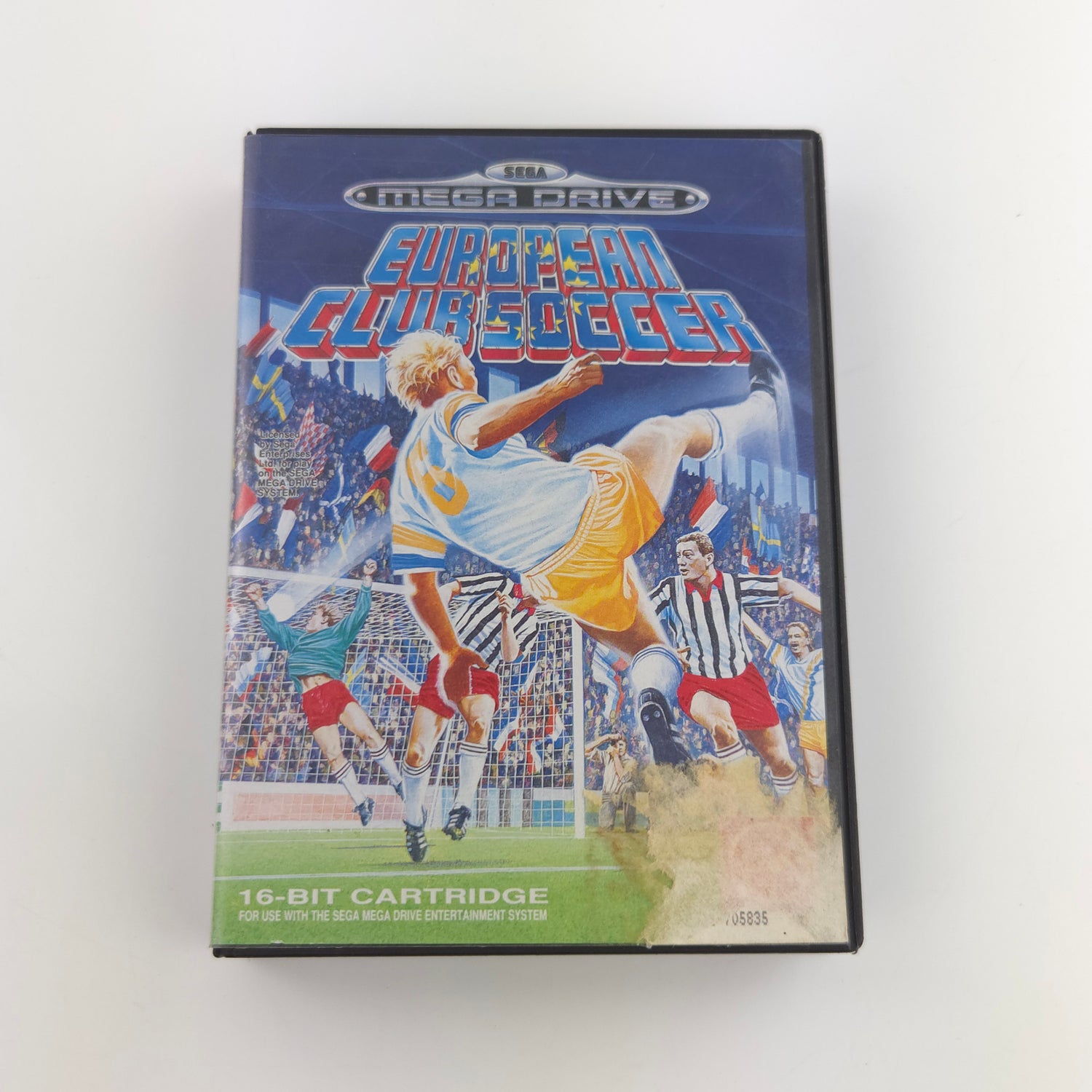 Sega Mega Drive Spiel : European Clubsoccer - Modul Anleitung OVP / MD Fußball