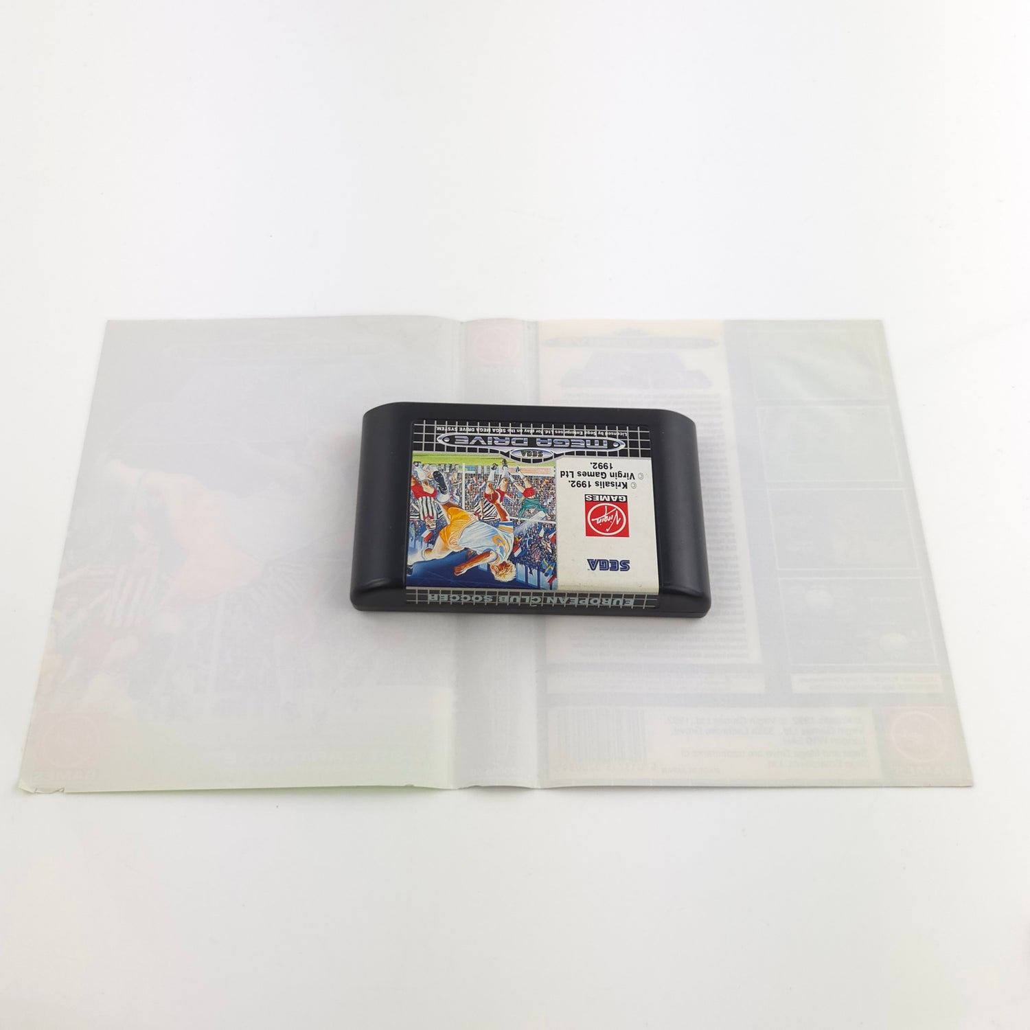 Sega Mega Drive Spiel : European Clubsoccer - Modul Anleitung OVP / MD Fußball