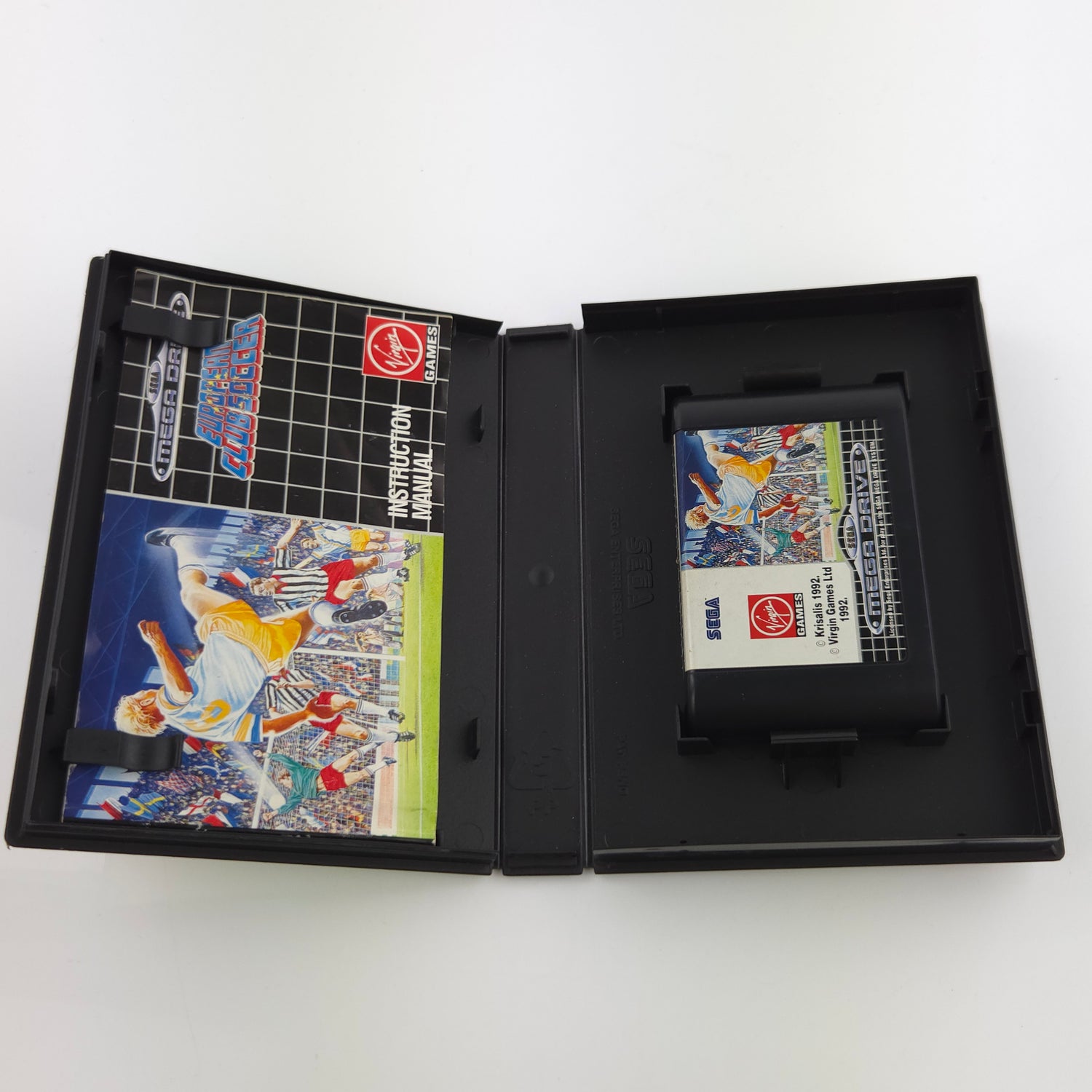 Sega Mega Drive Spiel : European Clubsoccer - Modul Anleitung OVP / MD Fußball