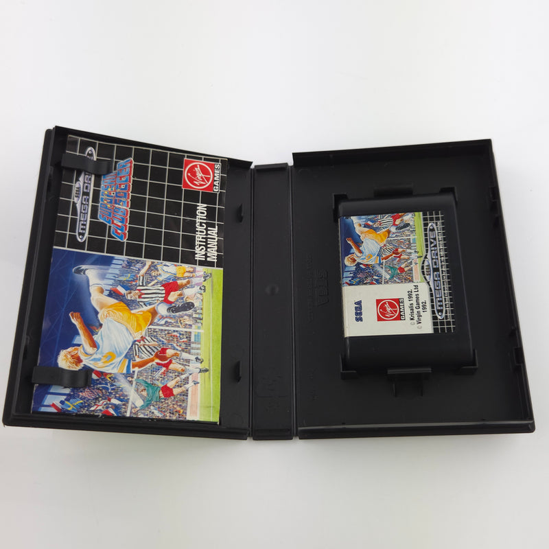 Sega Mega Drive Spiel : European Clubsoccer - Modul Anleitung OVP / MD Fußball