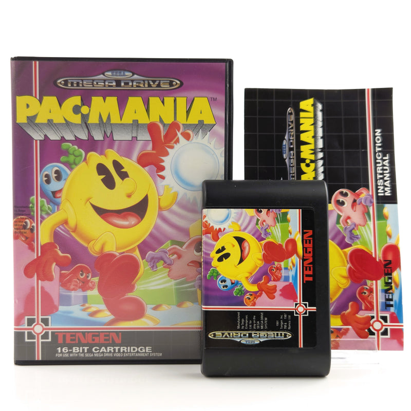 Sega Mega Drive Spiel : Pac-Mania - Modul Anleitung OVP / MD PAL Game
