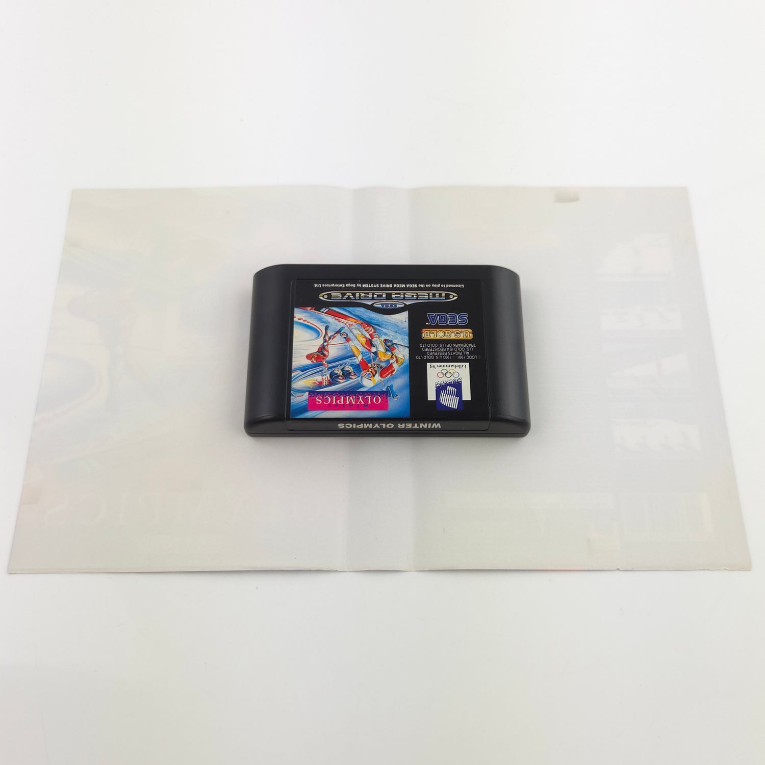 Sega Mega Drive Spiel : Lillehammer 94 Winter Olympics - Modul Anleitung OVP PAL