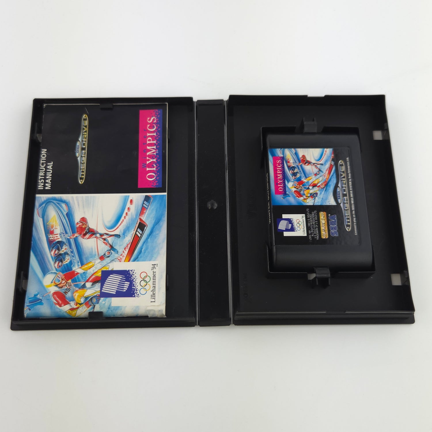 Sega Mega Drive Spiel : Lillehammer 94 Winter Olympics - Modul Anleitung OVP PAL