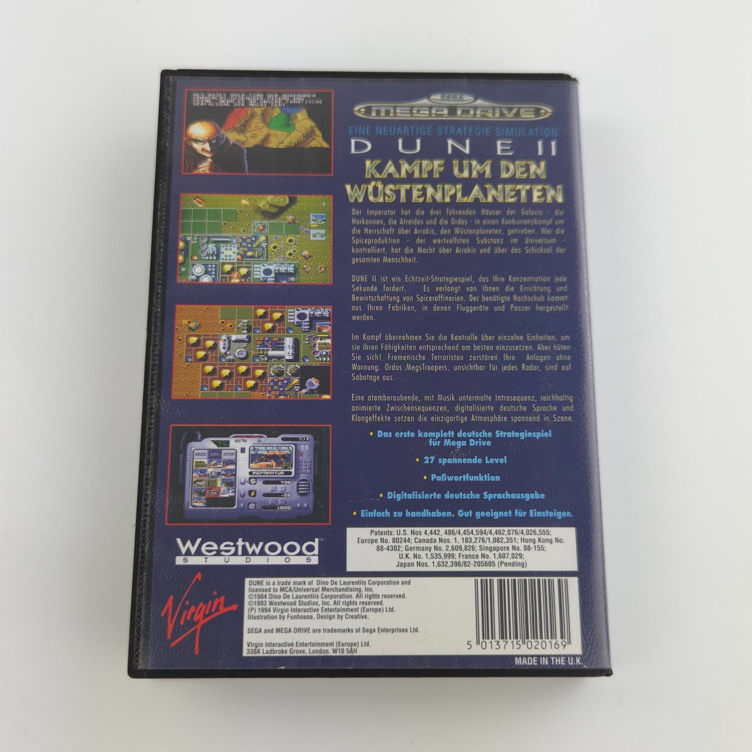 Sega Mega Drive Spiel : DUNE II Kampf um den Wüstenplaneten - MD OVP PAL Virgin