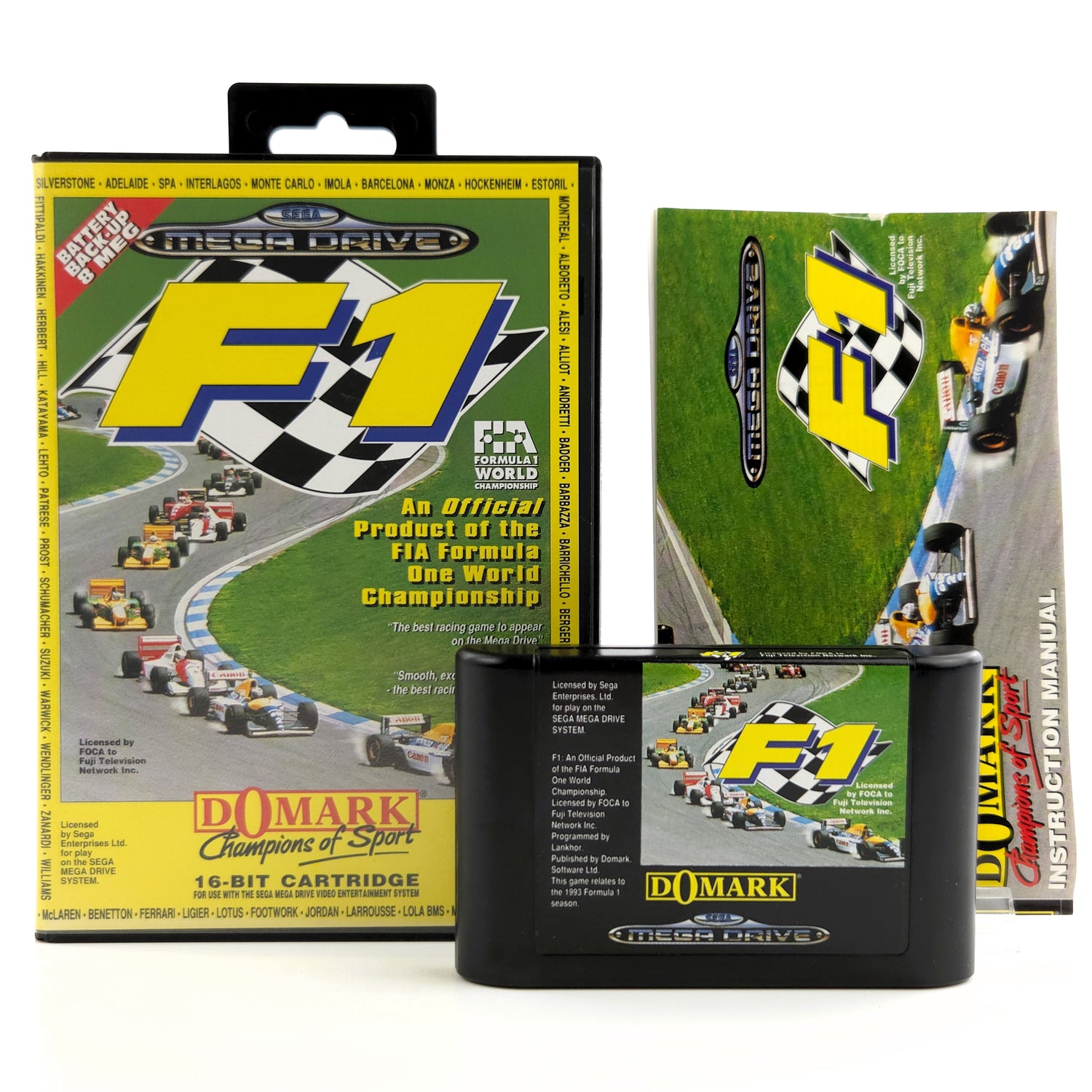 Sega Mega Drive Spiel : F1 FIA Formula One World Championship - MD OVP PAL