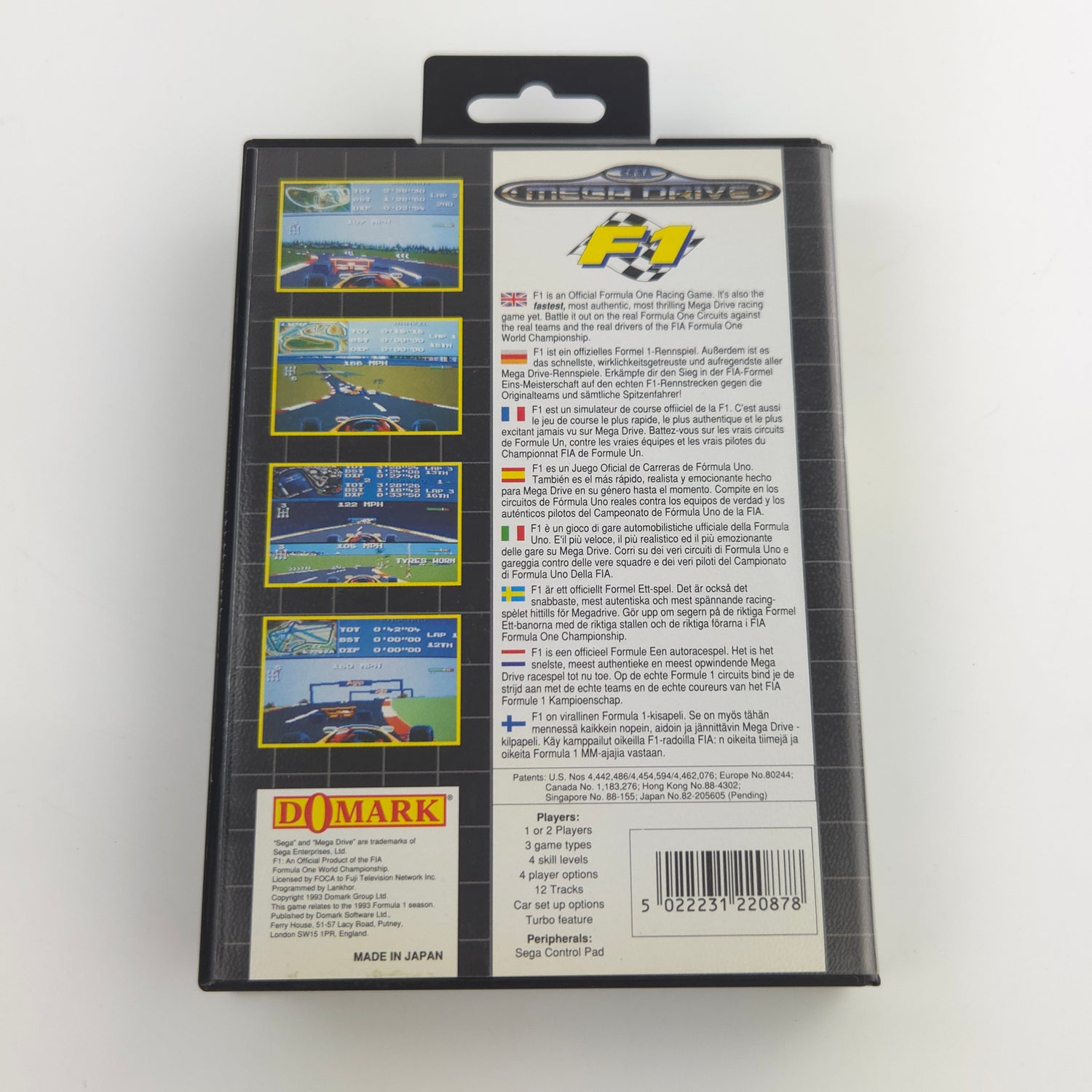 Sega Mega Drive Spiel : F1 FIA Formula One World Championship - MD OVP PAL