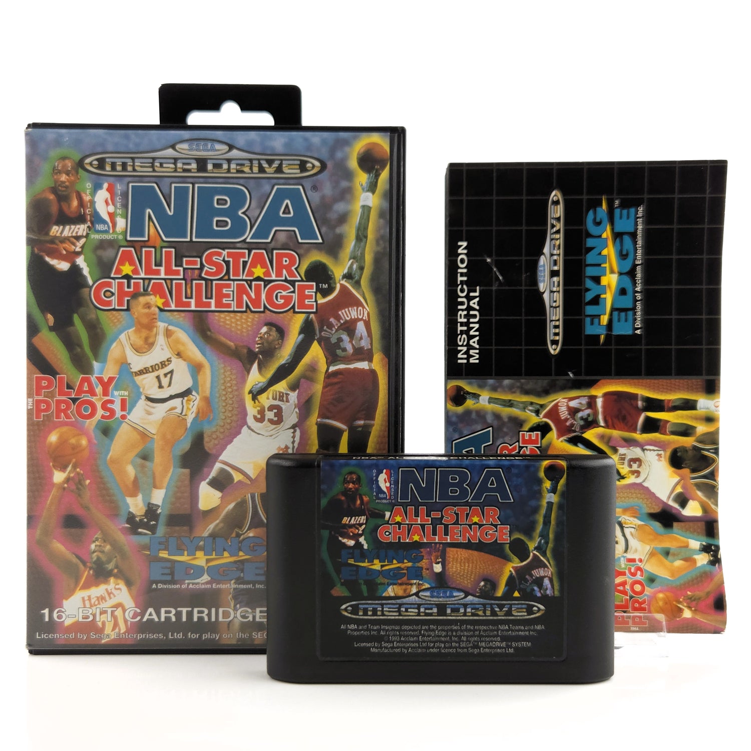 Sega Mega Drive Spiel : NBA All-Star Challenge - Basketball Modul Anleitung OVP
