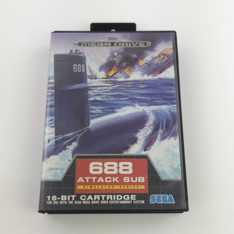 Sega Mega Drive Spiel : 688 Attack Sub Simulator Series - Modul Anleitung OVP MD