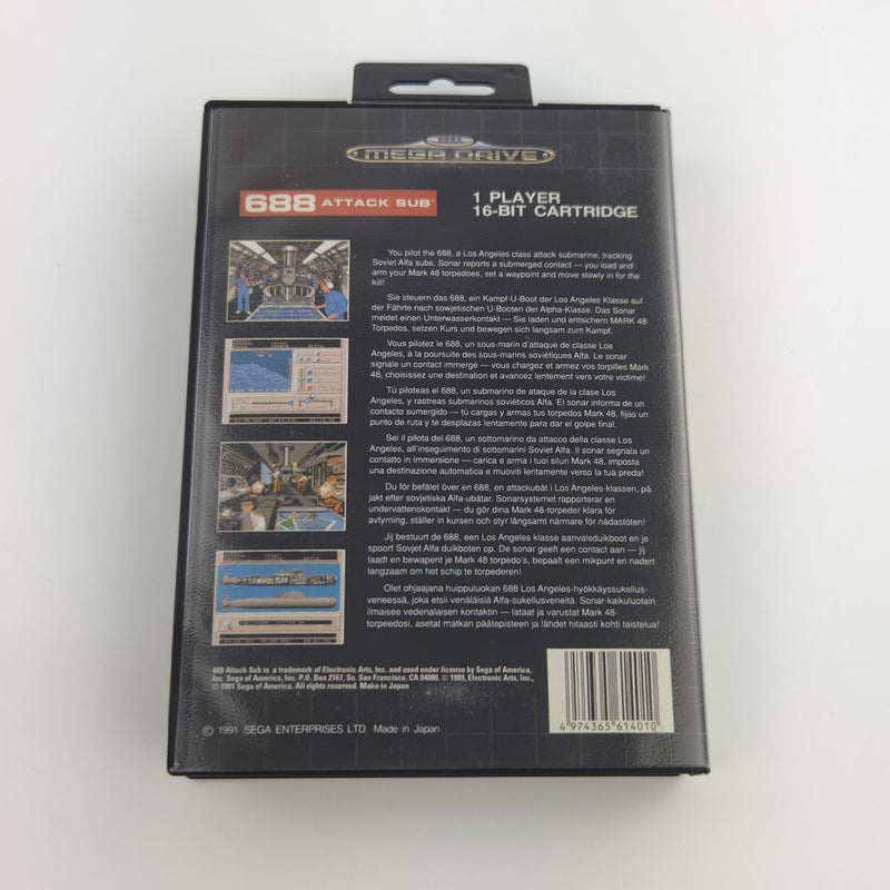 Sega Mega Drive Spiel : 688 Attack Sub Simulator Series - Modul Anleitung OVP MD