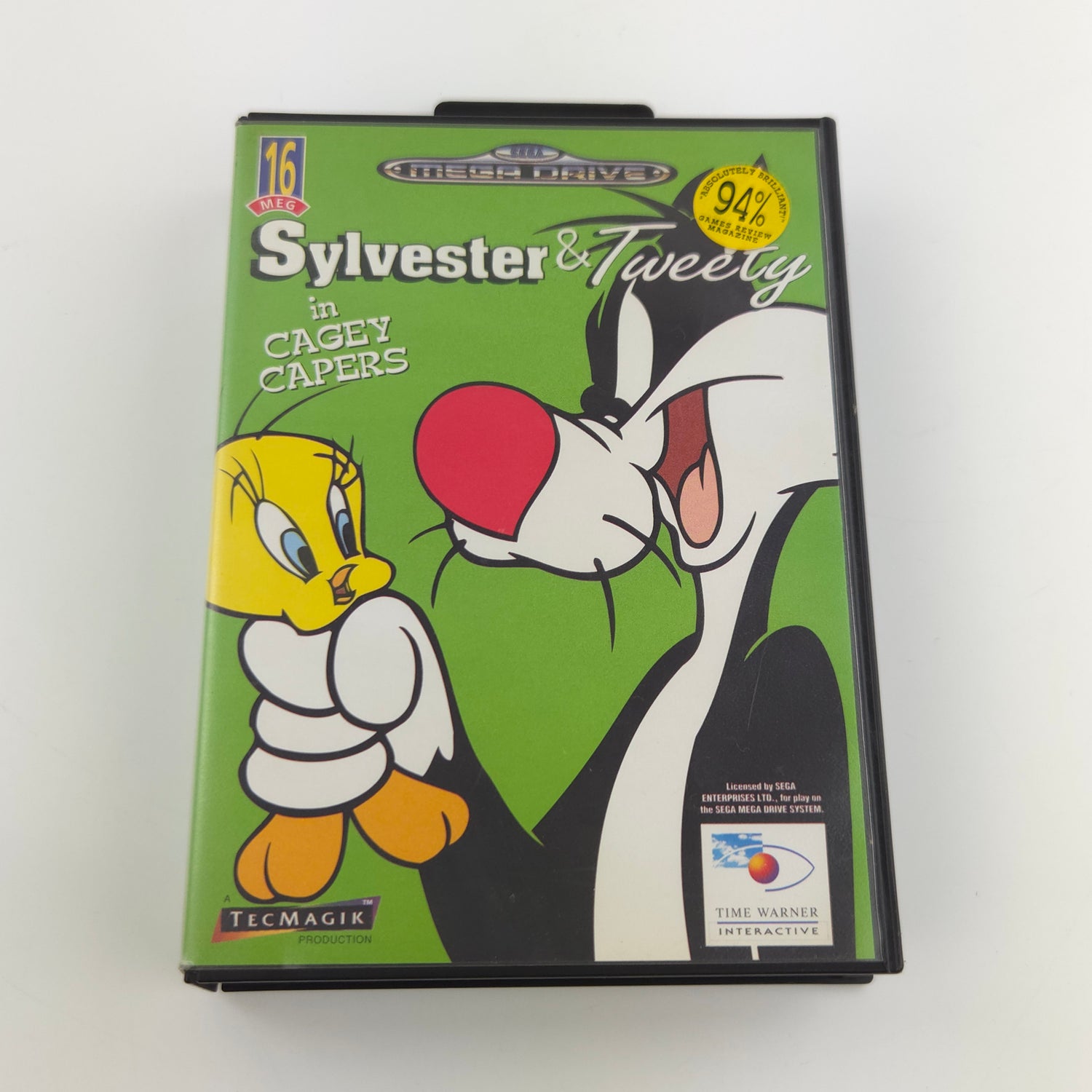 Sega Mega Drive Spiel : Sylvester & Tweety in Cagey Capers - Modul Anleitung OVP
