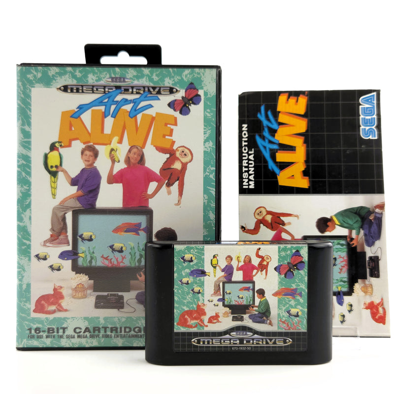 Sega Mega Drive Spiel : Art Alive - Modul Anleitung OVP / MD PAL Game