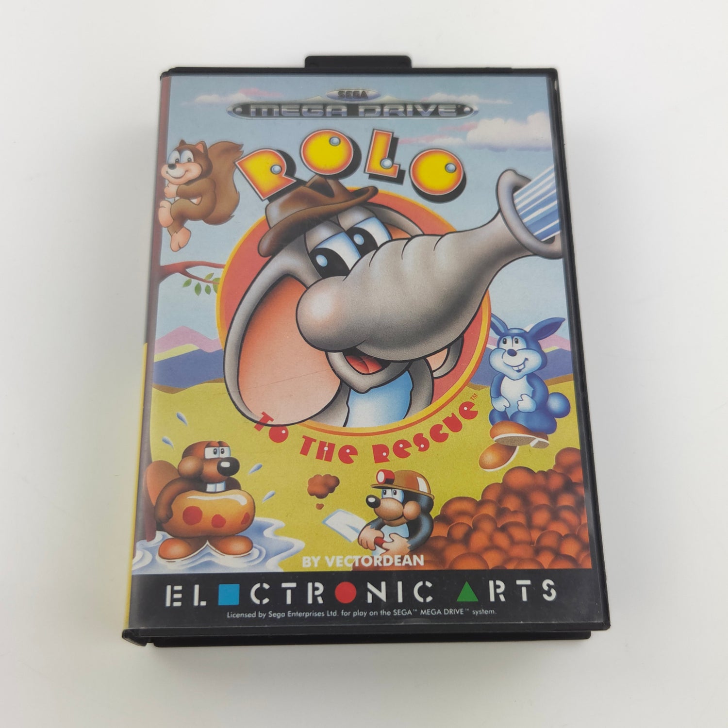 Sega Mega Drive Spiel : ROLO to the Rescue - Modul Anleitung OVP / MD PAL Game