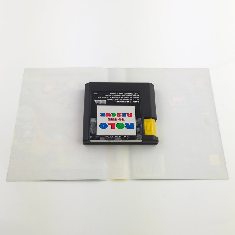 Sega Mega Drive Spiel : ROLO to the Rescue - Modul Anleitung OVP / MD PAL Game