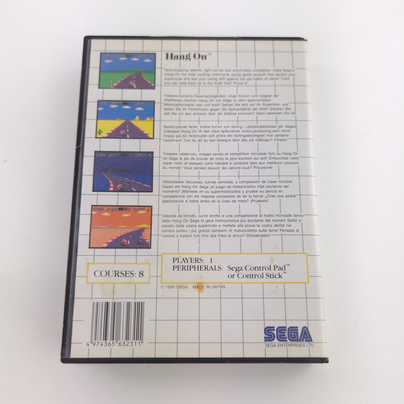 Sega Master System Spiel : Hang On - Cartridge / Modul OVP ohne Anleitung MS PAL