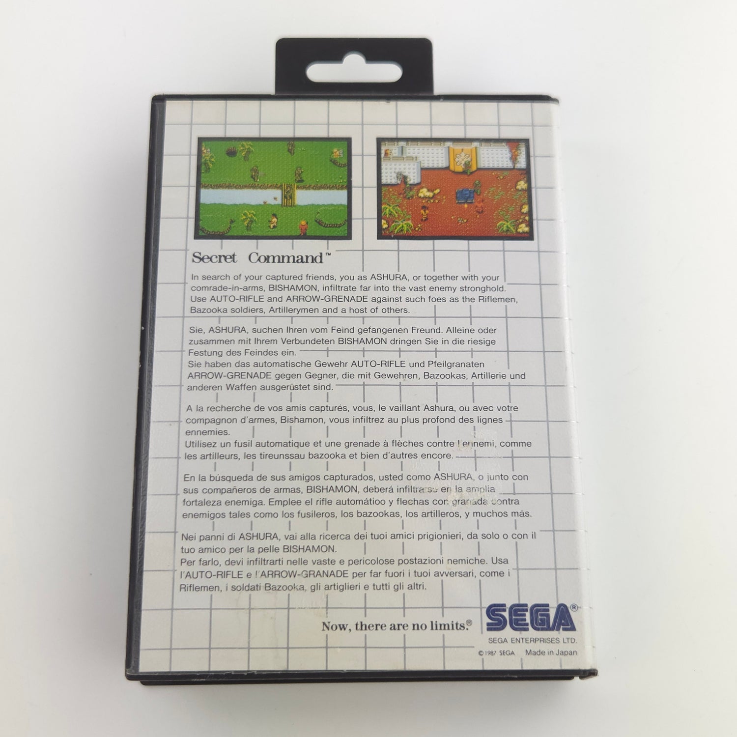 Sega Master System Spiel : Secret Command - Cartridge / Modul OVP ohne Anleitung