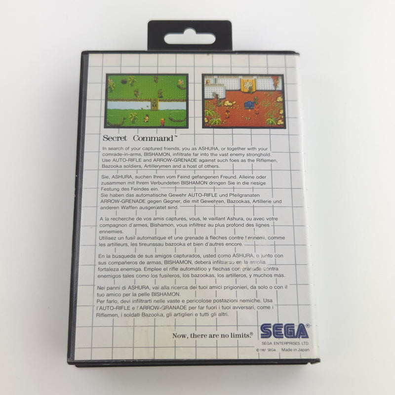 Sega Master System Spiel : Secret Command - Cartridge / Modul OVP ohne Anleitung
