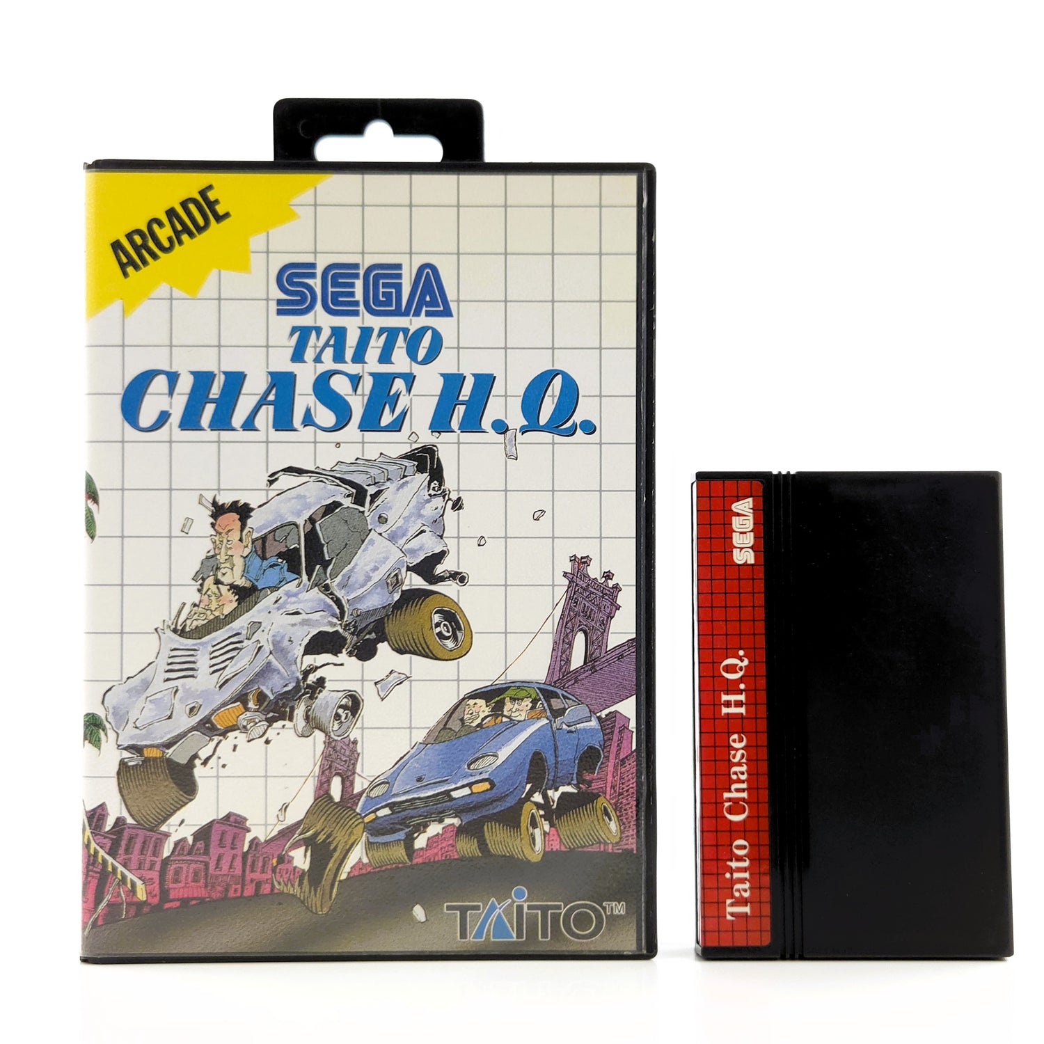 Sega Master System Spiel : Taito Chase H.Q. - Cartridge Modul OVP ohne Anleitung