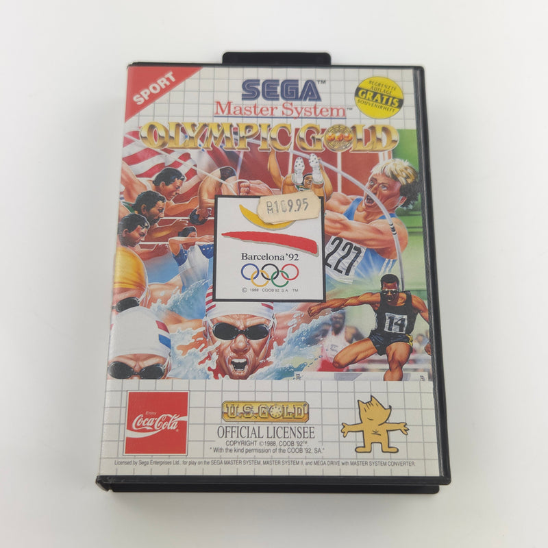 Sega Master System Spiel : Olympic Gold Barcelona 92 - Modul OVP ohne Anleitung