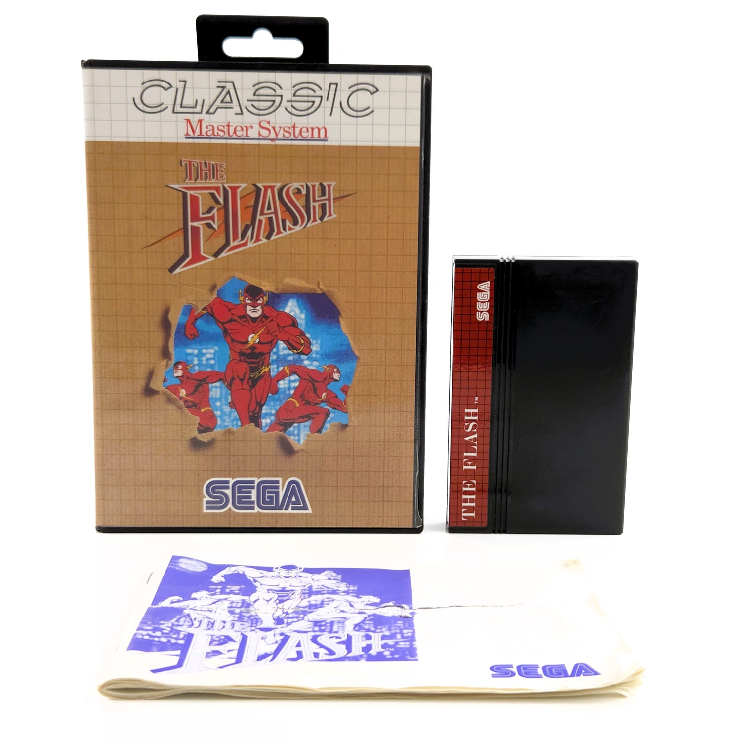 Sega Master System Spiel : The Flash - Cartridge / Modul Anleitung Classic OVP