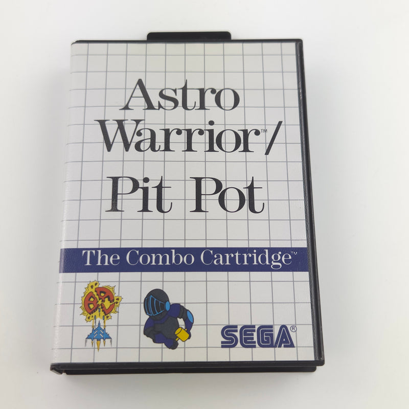 Sega Master System Spiel : Astro Warrior / Pit Pot Combo Cartridge - OVP MS PAL