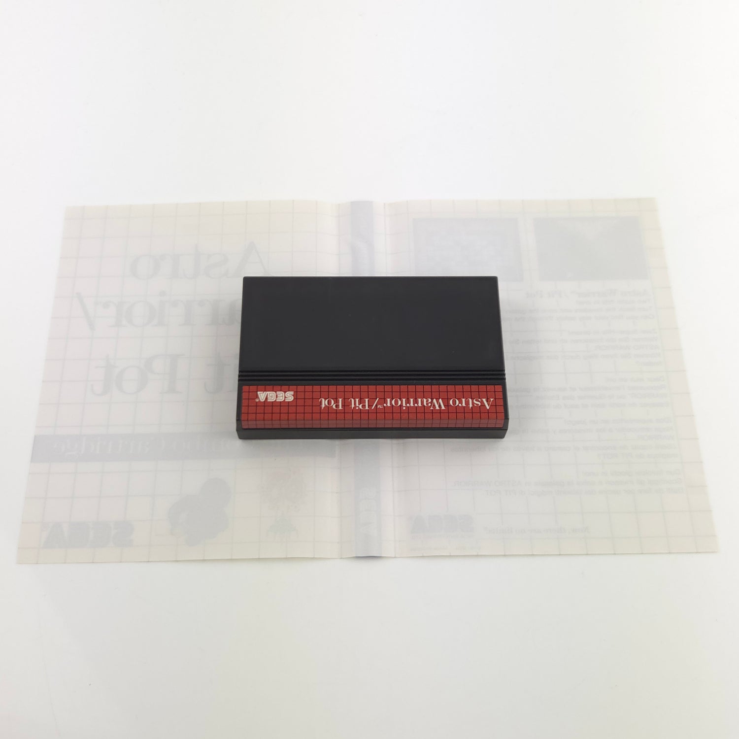 Sega Master System Spiel : Astro Warrior / Pit Pot Combo Cartridge - OVP MS PAL