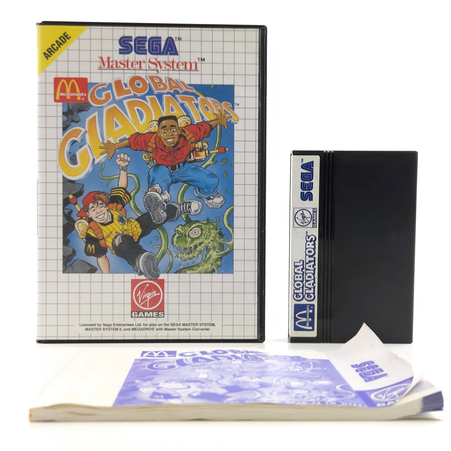 Sega Master System Spiel : Global Gladiator - Modul Cartridge MS OVP Anleitung