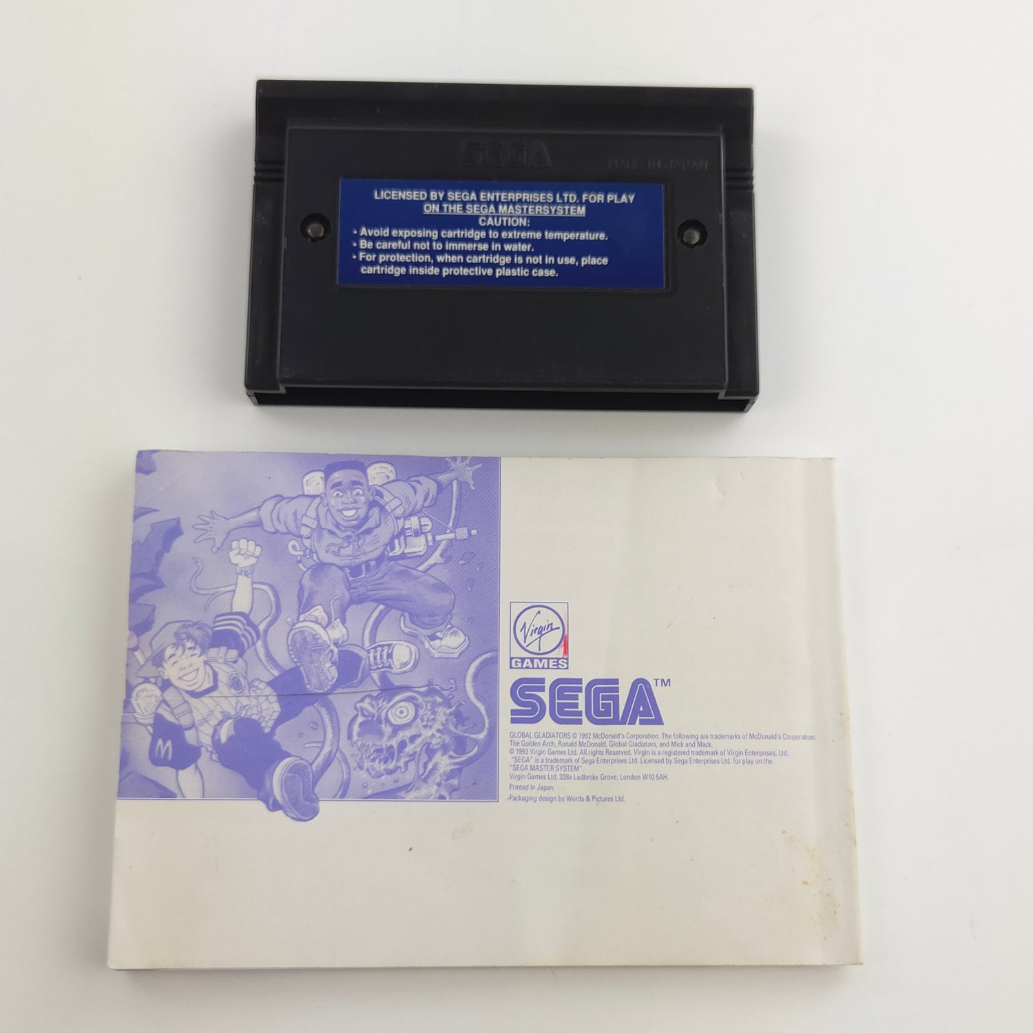 Sega Master System Spiel : Global Gladiator - Modul Cartridge MS OVP Anleitung