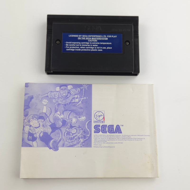 Sega Master System Spiel : Global Gladiator - Modul Cartridge MS OVP Anleitung